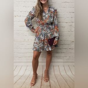 Dear John Sophie Retro Revival Multicolor Floral Dress XS